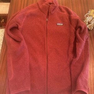 Women’s Patagonia better sweater full zip burgundy/ maroon medium